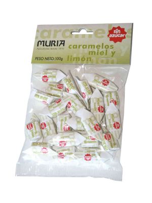 Caramels de mel i llimona sense sucre Muria 100 g