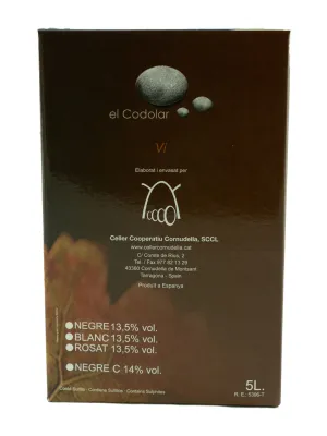 Vi negre criança Bag in Box