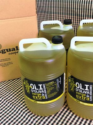 Pack 4 garrafes oli Verge Extra Agro Igualada 5 l