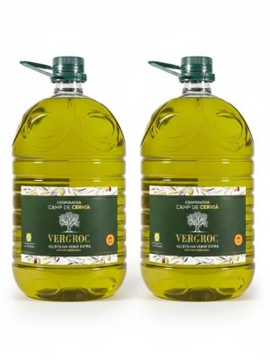 Pack garrafes Oli d'Oliva Verge Extra Vergroc Camp de Cervià 5 l