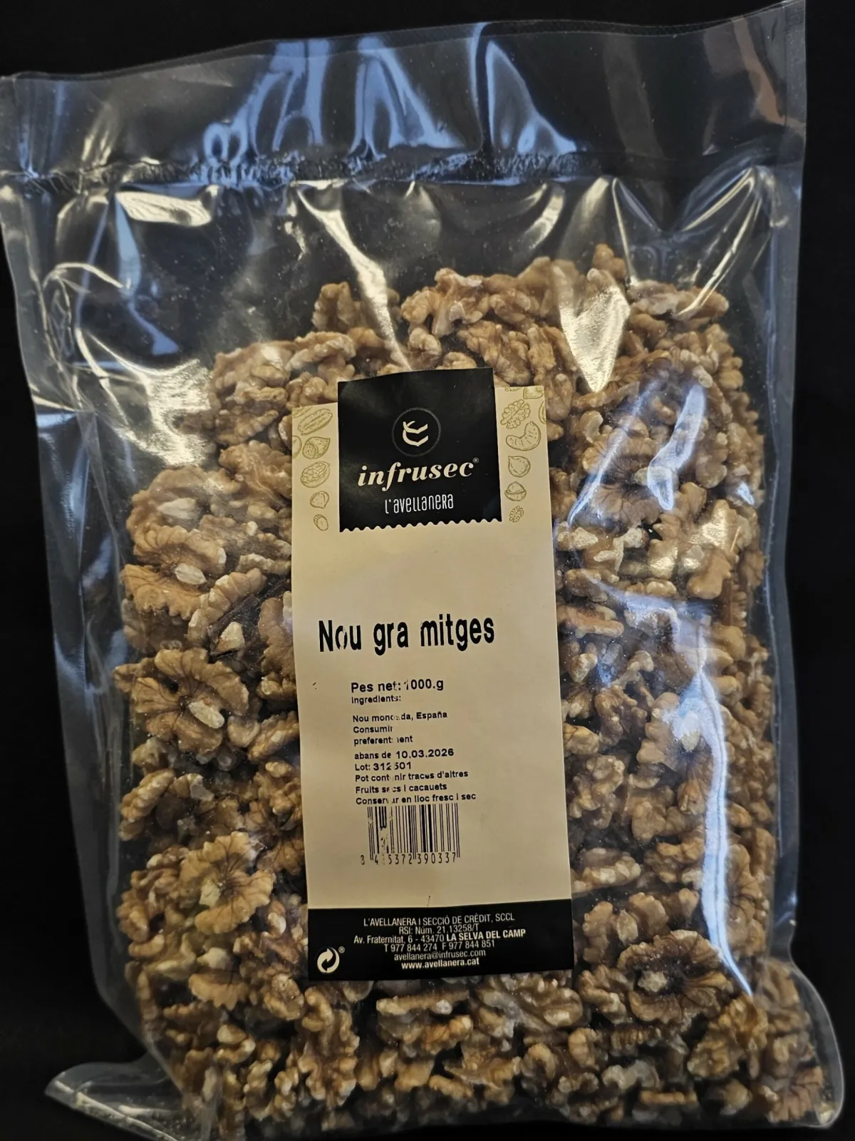 Nou gra mitges Infrusec Avellanera