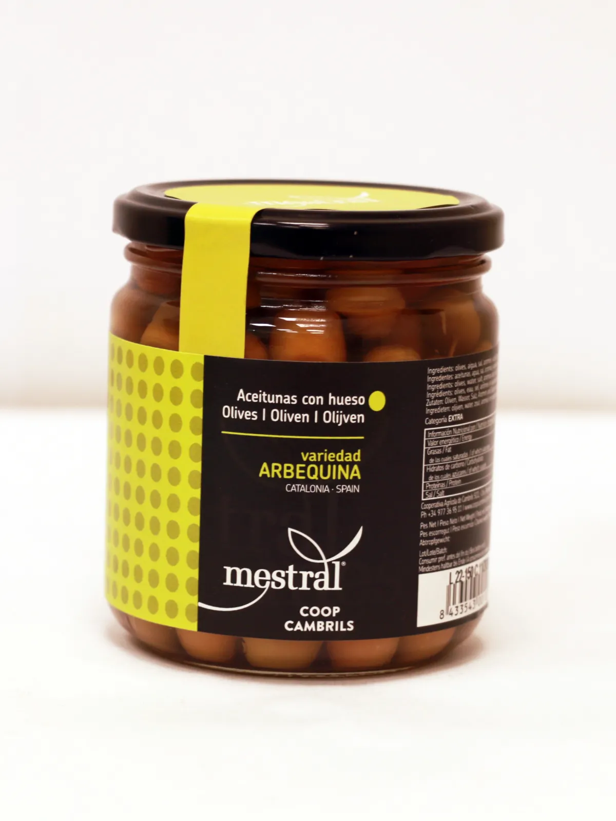 Olives Arbequines Mestral 220 g.