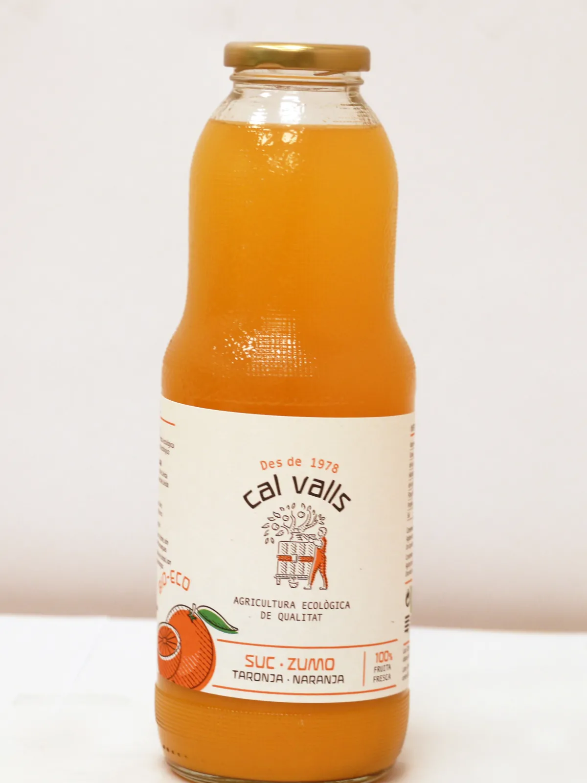 Suc de Taronja ECO Cal Valls 1 l.