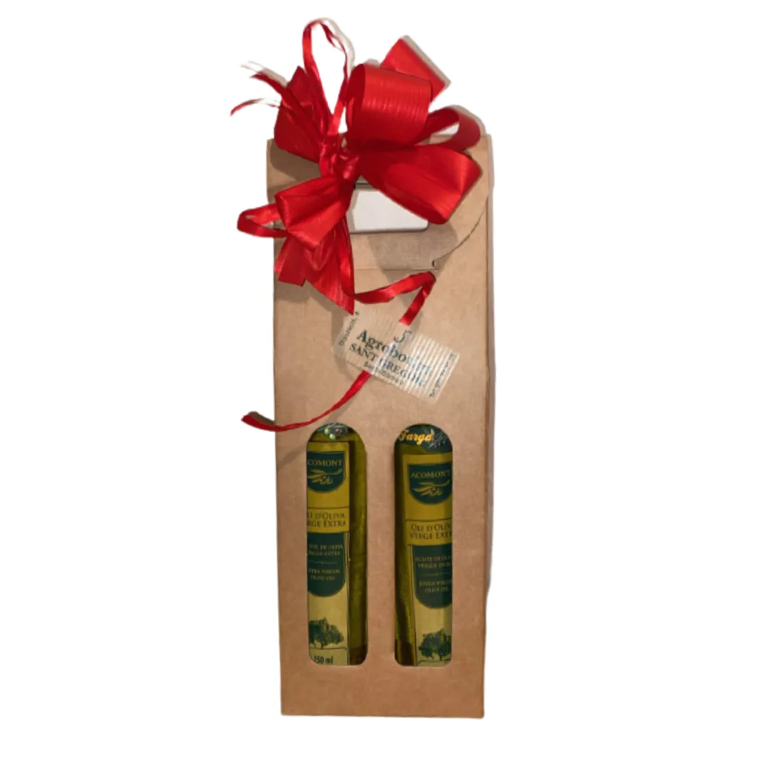 Lot dos olis verge extra monovarietals Acomont 25cl