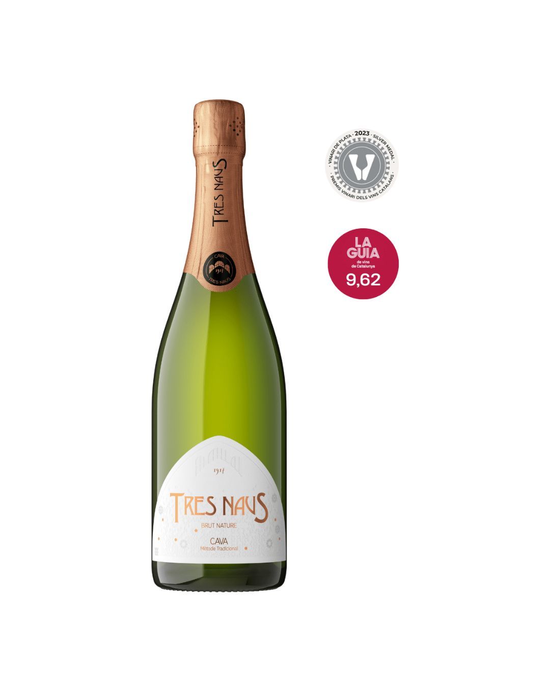 Cava brut nature Tres Naus Domenio Wines 750 ml