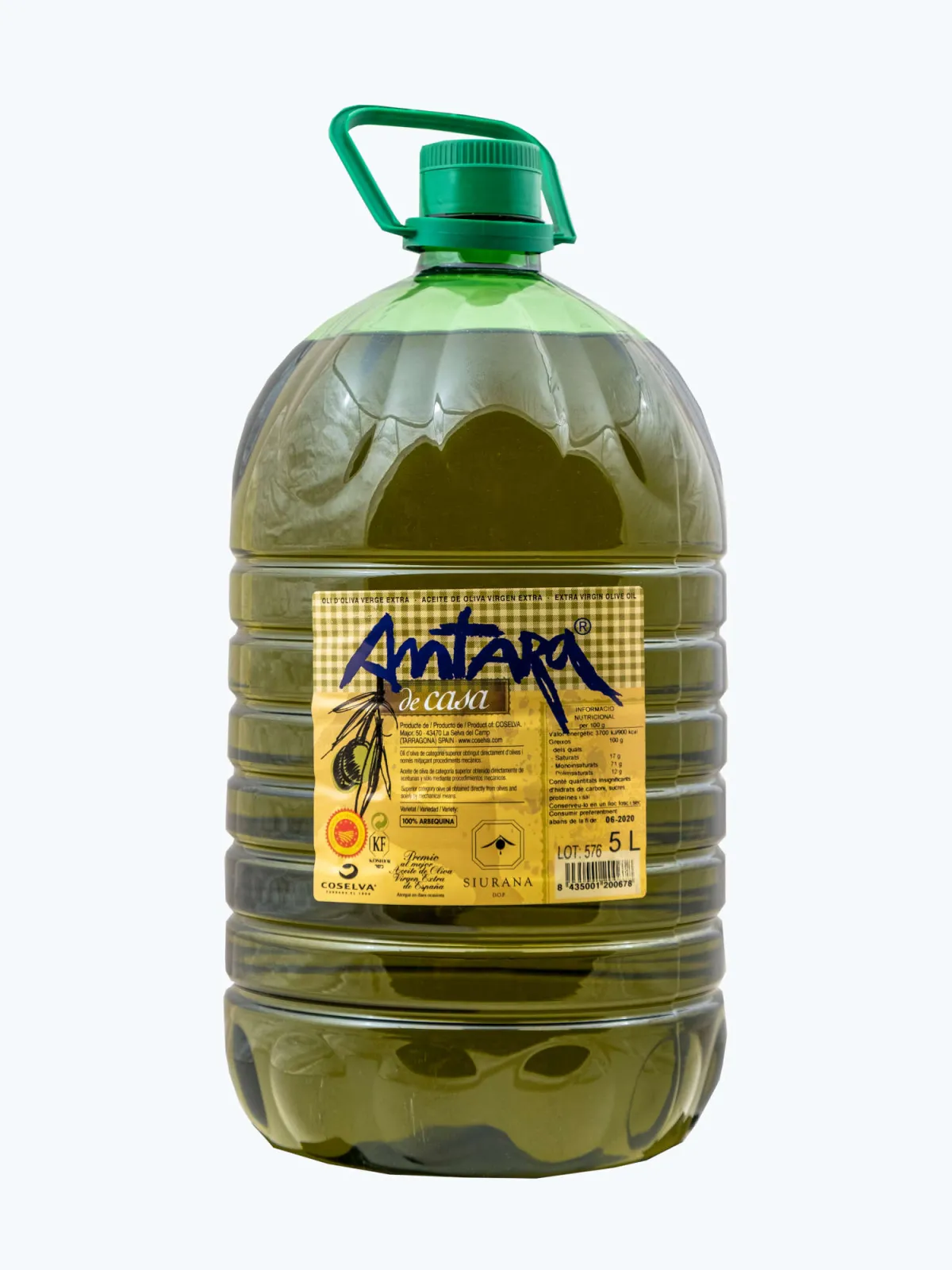 Oli d'oliva extra verge Antara 5 litres