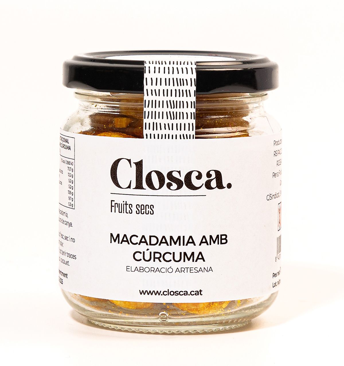 Macadàmia amb cúrcuma La Closca Fruits Secs Les Garrigues 100 g