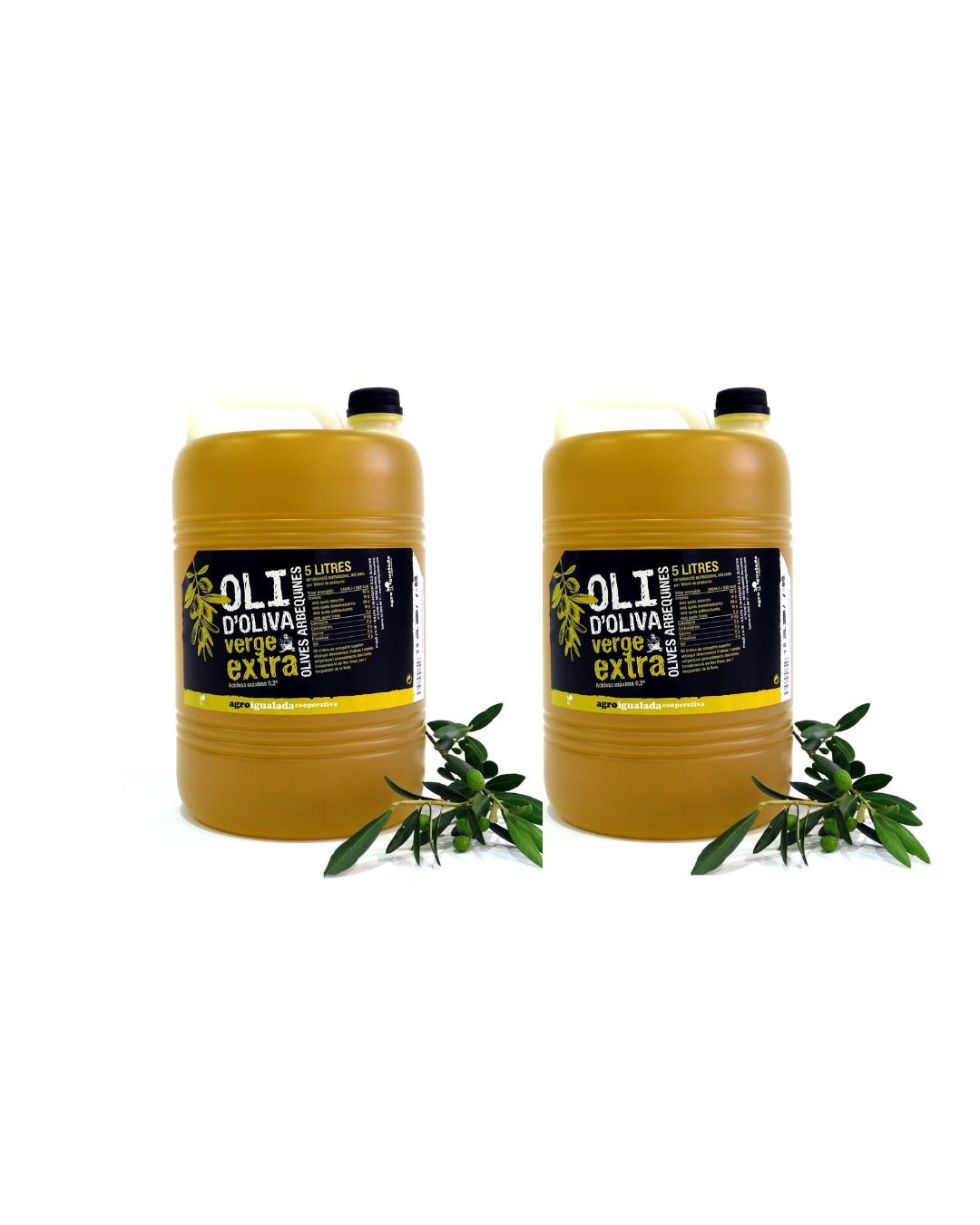 Pack 2 garrafes Oli Verge Extra Agro Igualada 5 l