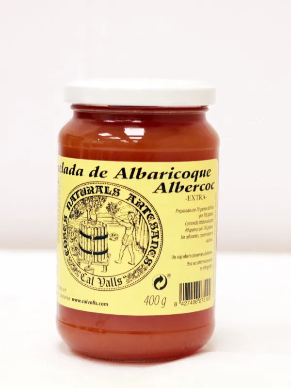 Producte Melmelada d'Albercoc Cal Valls 400 g Imatge