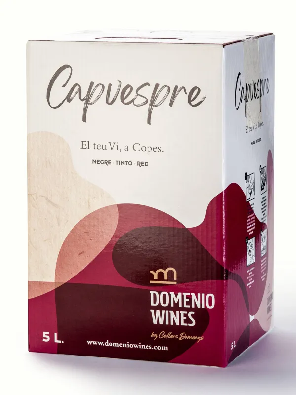 Producte Vi Negre Bag in Box Capvespre Domenio 5 L Imatge
