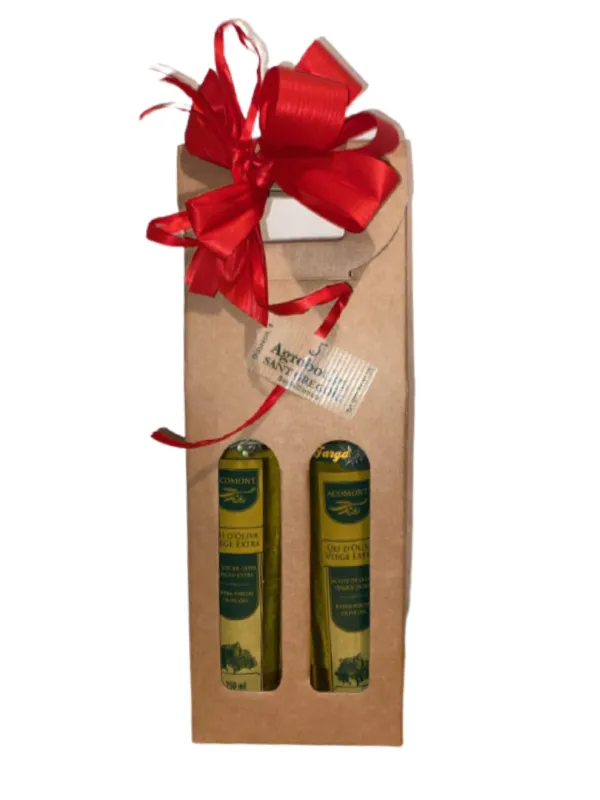 Producte Lot dos olis verge extra monovarietals Acomont 25cl Imatge