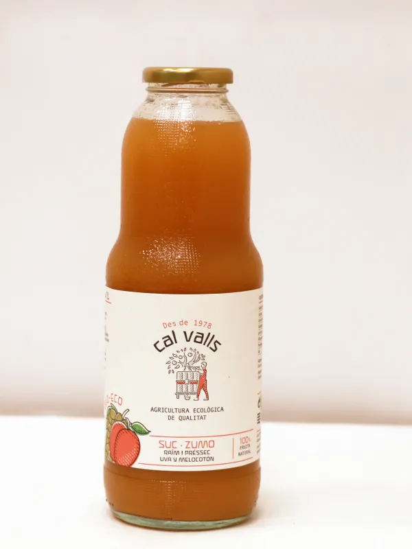 Producte Suc de Préssec i Raïm ECO Cal Valls 1 l. Imatge