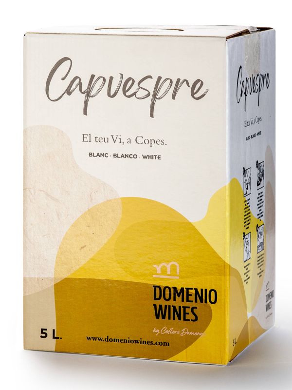 Producte Vi blanc bag in box Capvespre Domenio Wines 5 l Imatge