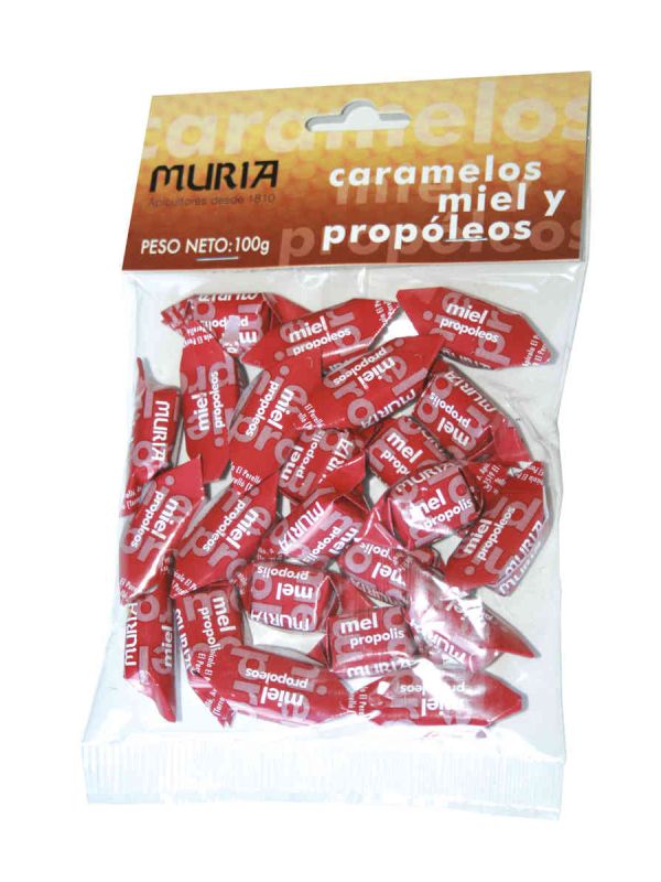 Producte Caramels de mel i pròpolis Muria 100 g Imatge