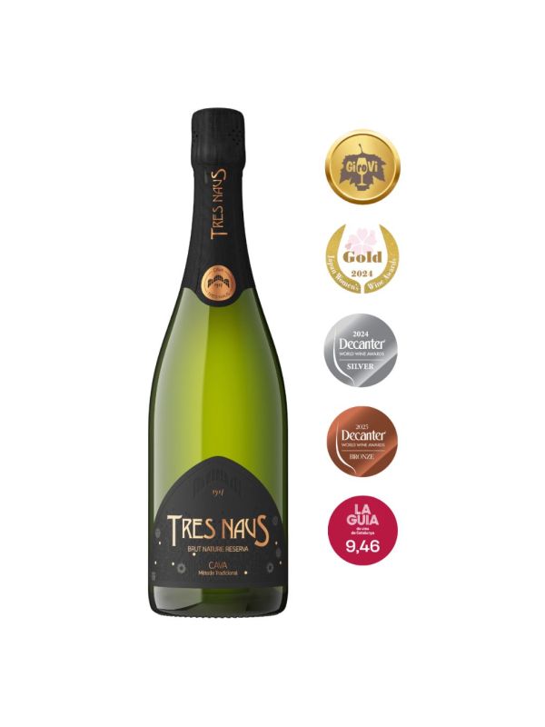 Producte Cava brut nature Tres Naus Reserva Domenio Wines 750 ml Imatge