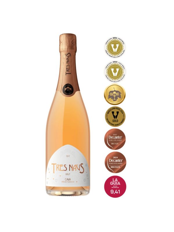 Producte Cava rosat brut Tres Naus Pàl·lid Domenio Wines 750 ml Imatge