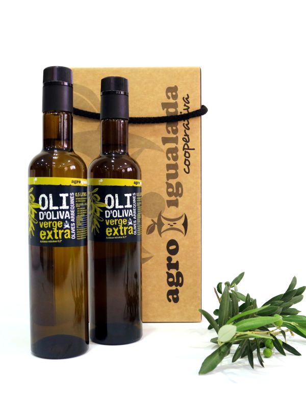 Producte Lot de 2 ampolles oli Verge Extra Agro Igualada 500 ml Imatge
