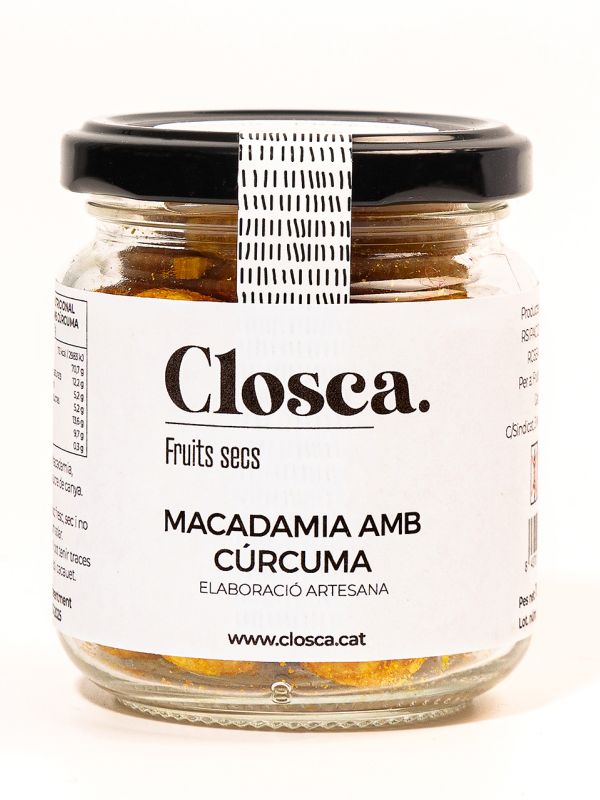 Producte Macadàmia amb cúrcuma La Closca Fruits Secs Les Garrigues 100 g Imatge