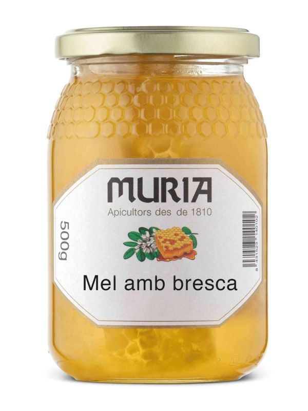 Producte Mel amb bresca de romaní Muria 500 g Imatge