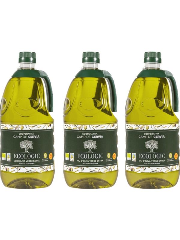 Producte Pack garrafes Oli d'Oliva Verge Extra Ecològic Camp de Cervià 2 l Imatge