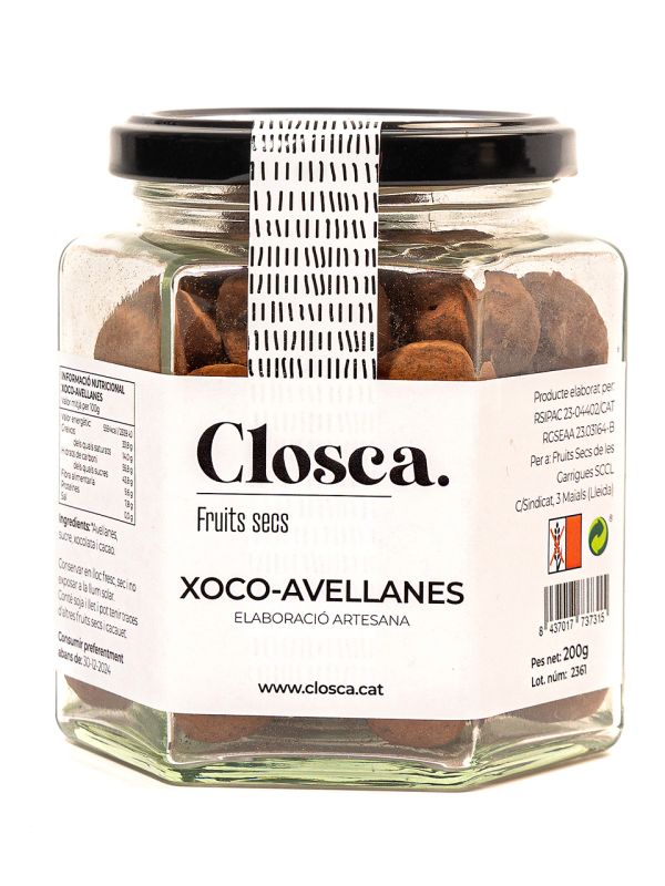 Producte Xoco-avellanes La Closca Fruits Secs Les Garrigues 200 g Imatge